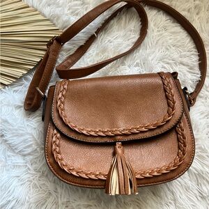 Brown Leather Crossbody Bag